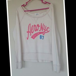 Aeropostale Off the Shoulder Sweatshirt